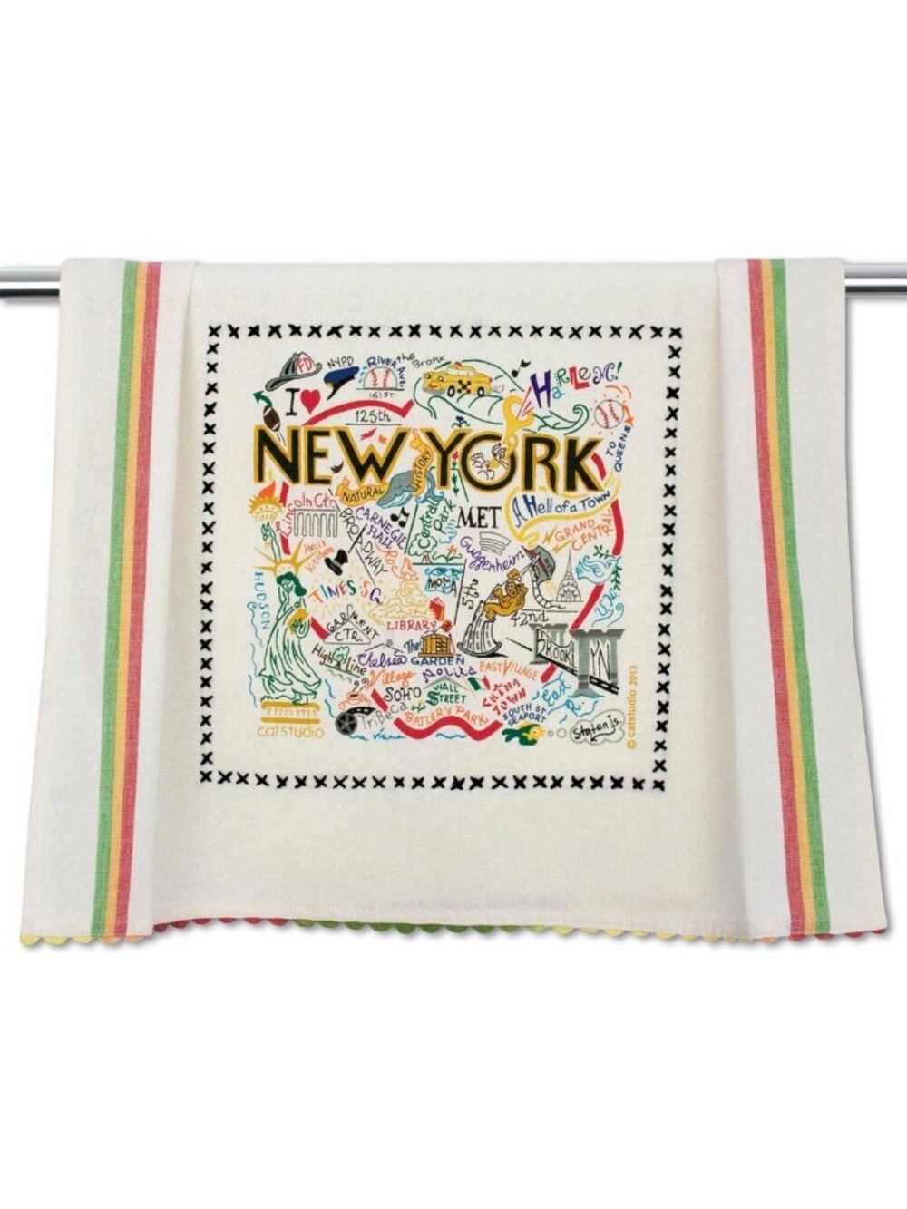 NYC Travel Souvenir Dish Towel | Fun Kitchen & Tea Towel for Home Decor